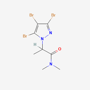 molecular formula C8H10Br3N3O B1210864 N,N-dimethyl-2-(3,4,5-tribromopyrazol-1-yl)propanamide CAS No. 34157-48-7