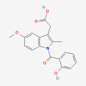 N-Salicyloyl-2-methyl-5-methoxy-3-indolylacetic acid