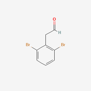 molecular formula C8H6Br2O B12108680 2-(2,6-Dibromophenyl)acetaldehyde 