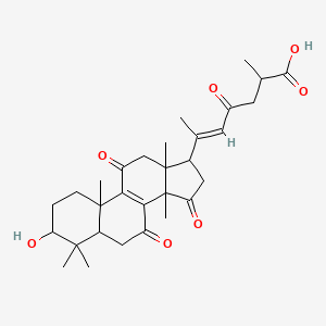 molecular formula C30H40O7 B12108690 Ganoderenic acid H 