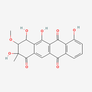3,4-Dihydro-2,4,5,7-tetrahydroxy-3-methoxy-2-methyl-1,6,11(2H)-naphthacenetrione