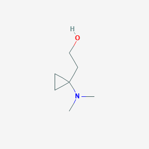 molecular formula C7H15NO B12108751 2-(1-(Dimethylamino)cyclopropyl)ethanol CAS No. 774530-46-0