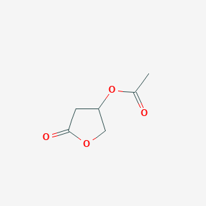 molecular formula C6H8O4 B12108802 (R)-3-acetoxy-gamma-butyrolactone 