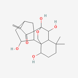 molecular formula C20H28O6 B12108822 Lasiodonin 