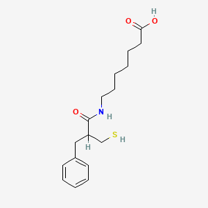 7-[(2-Benzyl-3-sulfanylpropanoyl)amino]heptanoic acid
