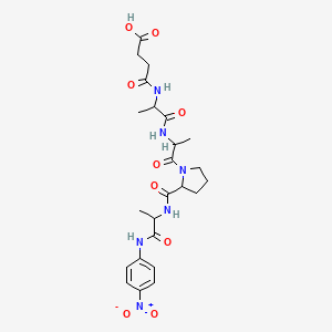 molecular formula C24H32N6O9 B12108835 Suc-DL-Ala-DL-Ala-DL-Pro-DL-Ala-pNA 