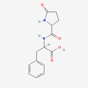 molecular formula C14H16N2O4 B12108888 Pyroglutamylphenylalanine 