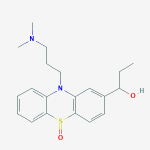 molecular formula C20H26N2O2S B121089 10-[3-(Dimethylamino)propyl]-alpha-ethyl-10H-phenothiazine-2-methanol 5-Oxide CAS No. 89453-67-8