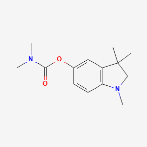 N,N-Dimethylcarbamic acid 2,3-dihydro-1,3,3-trimethylindol-5-yl ester