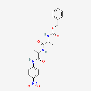 molecular formula C20H22N4O6 B12108929 benzyl N-[1-[[1-(4-nitroanilino)-1-oxopropan-2-yl]amino]-1-oxopropan-2-yl]carbamate 