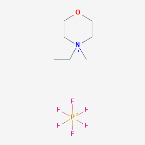 molecular formula C7H16F6NOP B12108938 N-methyl,ethyl-Morpholinium hexafluorophosphate 