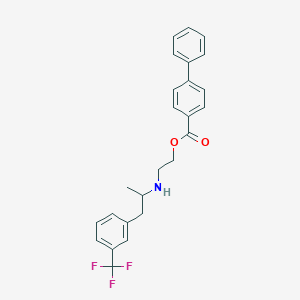2-[1-[3-(Trifluoromethyl)phenyl]propan-2-ylamino]ethyl 4-phenylbenzoate