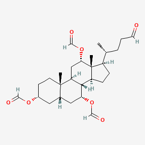 3,7,12-Triformoxycholan-24-al