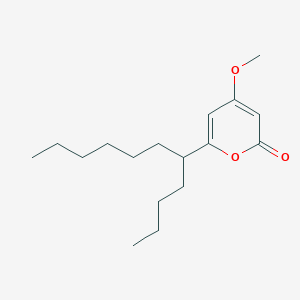 molecular formula C17H28O3 B1210908 2H-Pyran-2-one, 6-(1-butylheptyl)-4-methoxy- CAS No. 90632-47-6