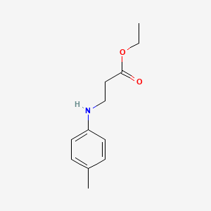 molecular formula C12H17NO2 B12109109 Ethyl 3-(4-methylphenylamino)propanoate 