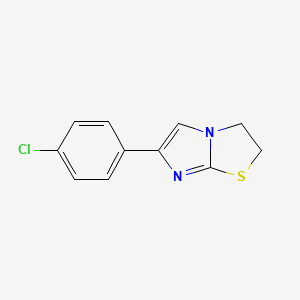 molecular formula C11H9ClN2S B1210912 6-(4-Chlorophenyl)-2,3-dihydroimidazo[2,1-b][1,3]thiazole CAS No. 4335-32-4
