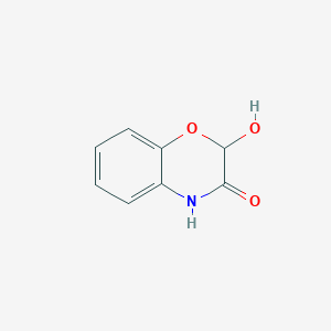 molecular formula C8H7NO3 B1210920 2-hydroxy-3,4-dihydro-2H-1,4-benzoxazin-3-one CAS No. 23520-34-5