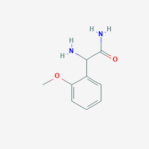 molecular formula C9H12N2O2 B12109200 2-Amino-2-(2-methoxyphenyl)acetamide 