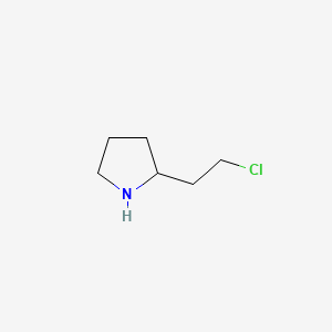 molecular formula C6H12ClN B12109239 2-(2-Chloroethyl)pyrrolidine 