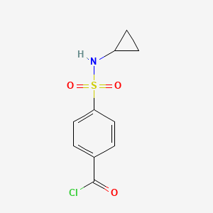 molecular formula C10H10ClNO3S B12109328 4-[(Cyclopropylamino)sulfonyl]benzoyl chloride 