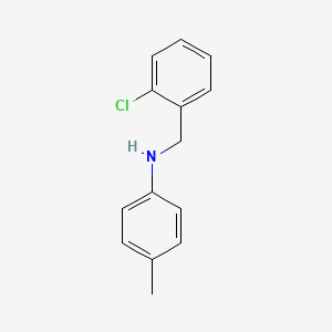 molecular formula C14H14ClN B12109336 N-(2-chlorobenzyl)-N-(4-methylphenyl)amine 