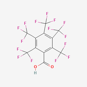molecular formula C12HF15O2 B12109354 2,3,4,5,6-Pentakis(trifluoromethyl) benzoic acid 