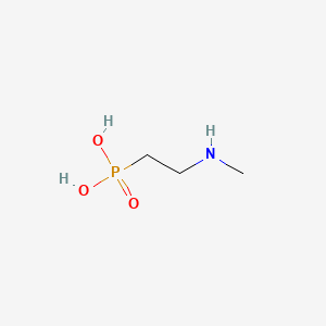 molecular formula C3H10NO3P B1210937 2-(methylamino)ethylphosphonic acid CAS No. 14596-55-5