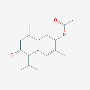 molecular formula C17H24O3 B12109378 3-Acetoxy-4,7(11)-cadinadien-8-one 