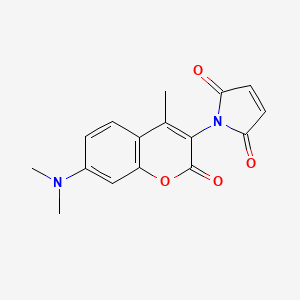 1H-Pyrrole-2,5-dione, 1-[7-(dimethylamino)-4-methyl-2-oxo-2H-1-benzopyran-3-yl]-