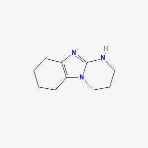 molecular formula C10H15N3 B12109420 1,8,10-Triazatricyclo[7.4.0.0,2,7]trideca-2(7),8-diene 