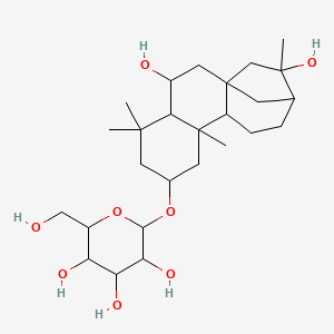 molecular formula C26H44O8 B12109428 2,6,16-Kauranetriol 2-O-beta-D-allopyranoside 