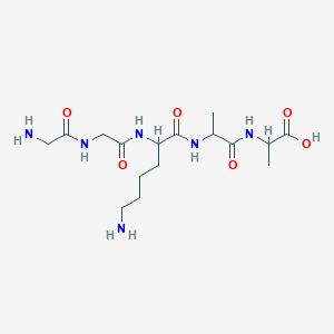 molecular formula C16H30N6O6 B12109454 H-Gly-Gly-DL-Lys-DL-Ala-DL-Ala-OH 