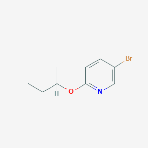 molecular formula C9H12BrNO B12109468 5-Bromo-2-sec-butoxypyridine 