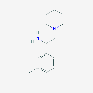 molecular formula C15H24N2 B12109487 1-Piperidineethanamine, alpha-(3,4-dimethylphenyl)- CAS No. 927996-41-6