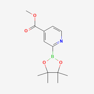 molecular formula C13H18BNO4 B12109507 Methyl 2-(4,4,5,5-tetramethyl-1,3,2-dioxaborolan-2-YL)isonicotinate CAS No. 2096337-16-3