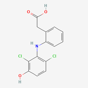 molecular formula C14H11Cl2NO3 B1210953 3'-Hydroxydiclofenac CAS No. 69002-85-3