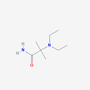 molecular formula C8H18N2O B12109603 Propanamide, 2-(diethylamino)-2-methyl- CAS No. 21404-84-2