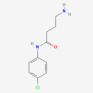 molecular formula C10H13ClN2O B12109609 4-amino-N-(4-chlorophenyl)butanamide 