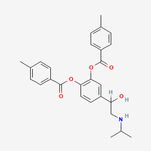 molecular formula C27H29NO5 B1210963 Di-para-toluoylisoproterenol CAS No. 47733-27-7
