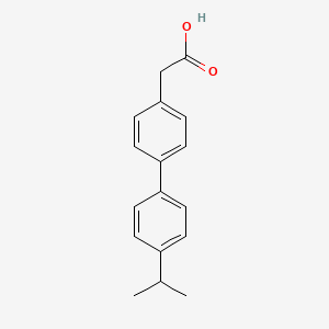 molecular formula C17H18O2 B12109666 2-(4'-Isopropyl-[1,1'-biphenyl]-4-yl)acetic acid 
