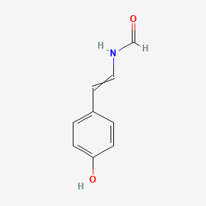 molecular formula C9H9NO2 B1210967 N-[2-(4-hydroxyphenyl) ethenyl]formamide 