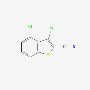 molecular formula C9H3Cl2NS B12109728 3,4-Dichloro-1-benzothiophene-2-carbonitrile 