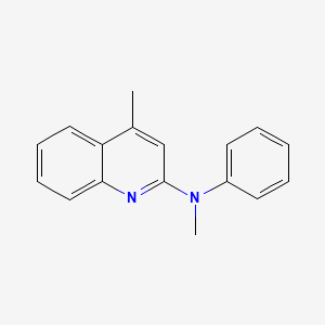 molecular formula C17H16N2 B12109734 N,4-Dimethyl-N-phenylquinolin-2-amine CAS No. 62093-18-9