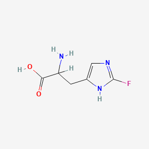 molecular formula C6H8FN3O2 B1210974 2-Fluorohistidine CAS No. 50444-78-5