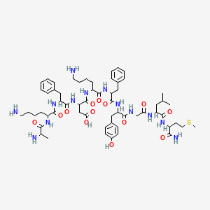 molecular formula C59H87N13O13S B12109754 H-Ala-Lys-Phe-Asp-Lys-Phe-Tyr-Gly-Leu-Met-Nh2 