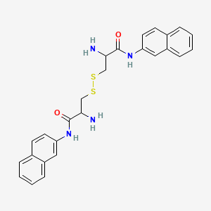 molecular formula C26H26N4O2S2 B12109806 N,N'-Di-2-naphthyl-L-cystinediamide CAS No. 4708-24-1