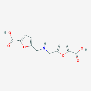 molecular formula C12H11NO6 B12109821 5,5'-[Iminodi(methylene)]DI(2-furoic acid) CAS No. 73751-08-3
