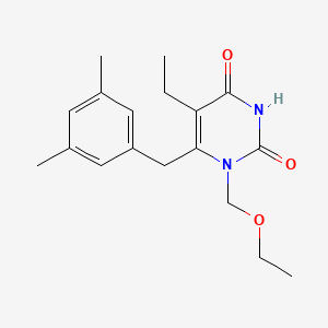 1-Ethoxymethyl-5-ethyl-6-(3,5-dimethylbenzyl)uracil