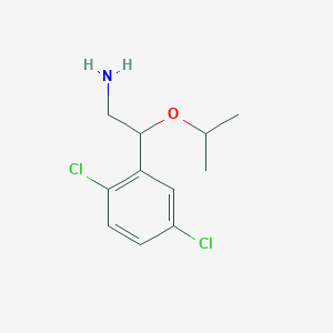 molecular formula C11H15Cl2NO B12109833 Benzeneethanamine, 2,5-dichloro-beta-(1-methylethoxy)- CAS No. 1269533-65-4
