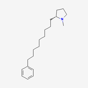 molecular formula C20H33N B1210985 (2R)-1-Methyl-2-(9-phenylnonyl)pyrrolidine 